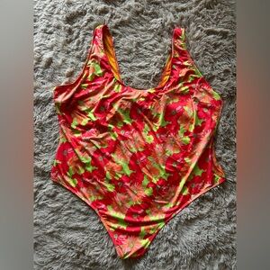 ASOS Colorful Floral Swimsuit